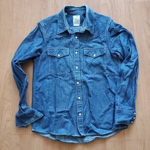 Visvim Indigo Denim Shirt Men’s Size 1